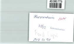 64646 W6148 Heppenheim (Bergstraße) FOTO KEINE AK Ford Capri