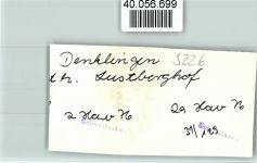 51580 W5226 Denklingen , Oberberg Kr FOTO KEINE AK Lustberghof
