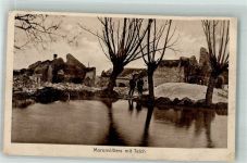 51490 Pontfaverger-Moronvilliers Foto AK Feldpost WK I Trümmer