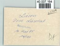 59969 W5789 Liesen FOTO KEINE AK Pension Liesetal