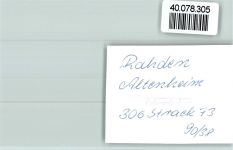 32369 W4993 Rahden , Westf FOTO KEINE AK Altenheim
