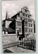 65391 W6223 Lorch , Rheingau - Hilchenhaus ältestes Renaissance-Schloß am Rhein