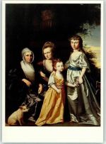Portrait der Hartley Familie Gemälde Henry Benbridge Künstler