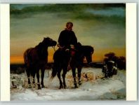 Postilliongrab um 1855 Ölgemälde von Ernst Bosch Postbote