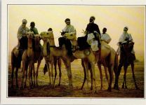 Tuaregs auf ihren Kamelen Kamel