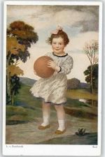 Mädchen mit Ball , Susi Zumbusch, L. von
