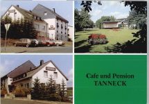 35080 W3551 Bad Endbach - Cafe Pension Tanneck Wiese Blumen Auto
