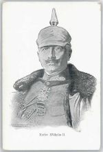 in Uniform , Künstlerkarte Adel Kaiser Wilhelm II