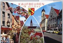 87600 W8950 Kaufbeuren - Kaiser-Max-Straße Auto Motorrad Kirche Laterne Fußgänger