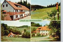 93177 W8411 Hornismühle , Oberpf - Feld Haus Balkon Wiese