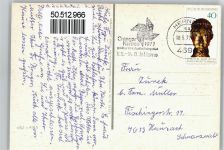 44623 W4690 Herne , Westf - Bahnhof Springbrunnen Schloss Schwimmbad Rathaus Auto Wappen