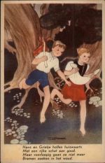 Hänsel und Gretel sign.Willy Schermele Hänsel und Gretel