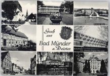 31848 W3252 Bad Münder am Deister - Kirche, Bergschmiede, Marktstraße, Schwimmbad, Waldschlößchen