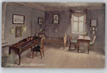 Weimar , Wohnzimmer Schiller Künstlerkarte