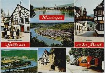 56333 W5406 Winningen , Mosel - Brunnen Tor Panorama
