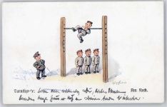 Turnstunde , sign. Ad.Hoffmann Kinder in Uniform