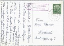 78567 W7791 Buchheim b Meßkirch - Landpoststempel, Geburtstag, Blume Rose