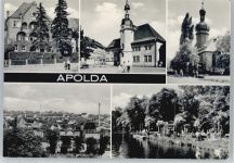 99510 O5320 Apolda - Carolinenheim, Rathaus, Kirche, Am Lohteich