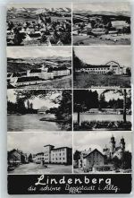 88161 W8998 Lindenberg i. Allgäu - Fluss, Markt, Genesungsheim