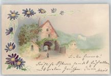 Blumen Glitzer Lithographie