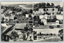18586 O2345 Göhren , Rügen - FDGB-Urlauberdorf, Altes Strohdachhaus, Konzertplatz, Strandpromenade