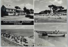 18374 O4241 Zingst , Ostseebad - FDGB-Erholunsgheim Stranddistel, Dünenhaus, Strand