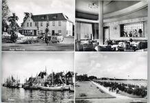 24340 W2330 Eckernförde - Hotel Sandkrug Hafen Schiff Auto