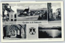 83410 W8229 Laufen , Salzach - Kreuzgang Stiftskirche, Stadtturm
