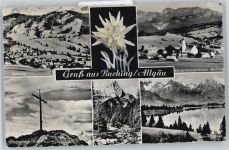 87642 W8959 Buching - Gipfelkreuz, See, Blume
