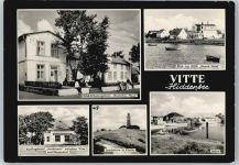 18565 O2359 Vitte - FDGB_Erholungsheim Deutsches Haus, Leuchtturm, HOG Strand-Hotel, Hafen