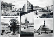 01844 O8355 Neustadt , Sachs - Kirche, Siedlung