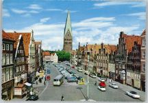 21335 W2120 Lüneburg - Johanniskirche, VW Käfer, Omnibus, Am Sande