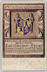 98646 O6110 Hildburghausen Künstlerkarte Stadt Jubiläum