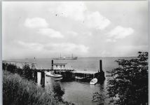 21723 W2161 Twielenfleth , Kr Stade - Bootsanleger, Schiff