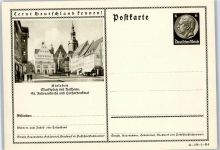 06295 O4250 Lutherstadt Eisleben - Rathaus , Marktplatz , Ganzsache