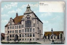 44623 W4690 Herne , Westf Gebrauchsspuren Realgymnasium