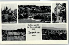 38690 W3387 Vienenburg Gebrauchsspuren Kirche, Ehrenmal, Schwimmbad, Brücke