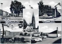 41366 W4056 Waldniel - Ortspartie, Schule, Kirche