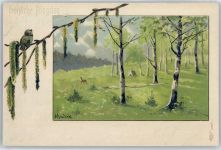 Pfingsten Mailick, A. Lithographie / Künstlerkarte