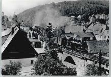 01762 O8239 Schmiedeberg , Osterzgeb - Eisenbahn Schmalspurbahn Freital - Hainsberg -Kipsdorf, Brücke
