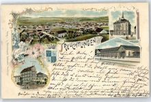 91757 W8830 Treuchtlingen - Schloß, Bahnhof, Rathaus