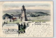 61389 W6384 Feldberg , Taunus Lithographie / Künstlerkarte Brunhildis Felsen
