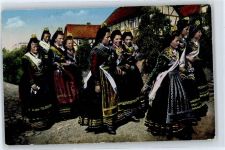 No.219 Hess. Tracht, Mandt Künstlerkarte