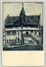 97199 W8703 Ochsenfurt - Rathaus, gezeichnet von Architekt Alois Leibinger München
