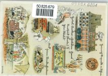 07318 O6800 Saalfeld , Saale - Karte, Comic