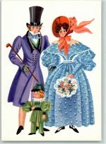 Zeichnung Gisela Röder - Biedermeier Mode
