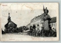 76437 W7550 Rastatt - Hotel gold. Kreuz Stadtkirche Bernhardusbrunnen
