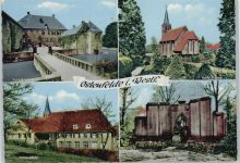 59320 W4722 Ostenfelde b Oelde - Schloß Vornholz Volksschule Ehrenmal Kath. Kirche