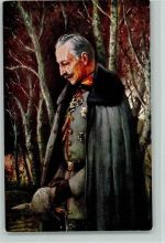 Andacht im Felde WK I AK Adel Kaiser Wilhelm II Künstlerkarte