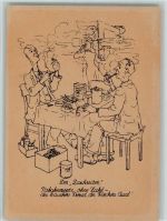 Der Dachreiter - Tabakrezepte ausprobieren - Karikatur Pfeife